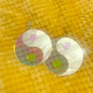 Marina Fini Ying Yang Large Acrylic Earrings ✨
